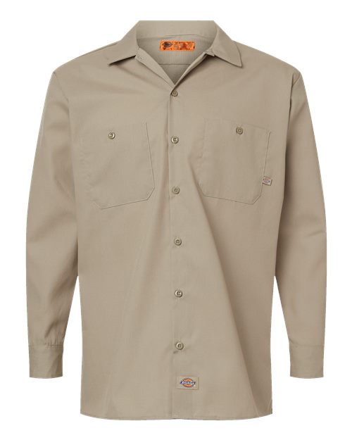 Dickies L535T Men's Tall Industrial Long Sleeve Work Shirt