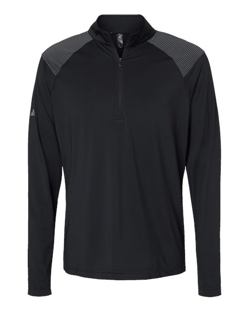 Adidas A520 Men's Ultimate365 Lightweight Shoulder Stripe Quarter-Zip Pullover
