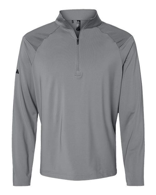 Adidas A520 Men's Ultimate365 Lightweight Shoulder Stripe Quarter-Zip Pullover
