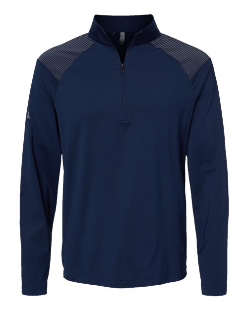 Adidas A520 Men's Ultimate365 Lightweight Shoulder Stripe Quarter-Zip Pullover