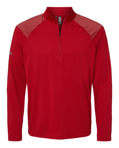 Adidas A520 Men's Ultimate365 Lightweight Shoulder Stripe Quarter-Zip Pullover
