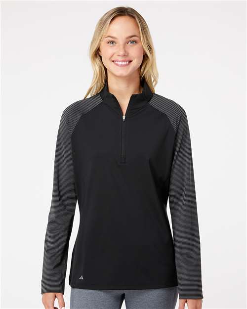 Adidas A521 Women's Ultimate365 Lightweight Raglan Quarter-Zip Pullover