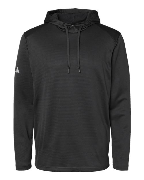 Adidas A530 Men's Textured Mixed Media Midweight Hooded Sweatshirt