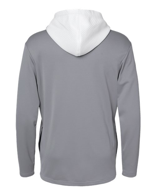 Adidas A530 Men's Textured Mixed Media Midweight Hooded Sweatshirt