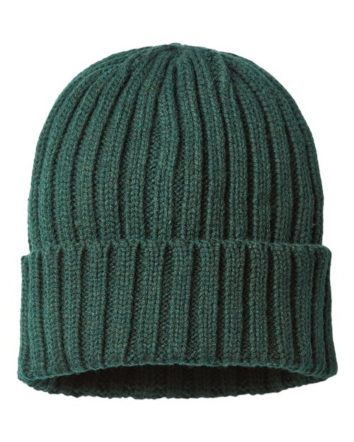 Atlantis Headwear SHORE Sustainable Cable Knit Cuffed Beanie