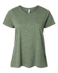 LAT 3816 Women's Curvy Collection Fine Jersey Tee