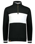 Holloway 229565 Men's All-American Fleece Colorblocked Quarter-Zip Sweatshirt