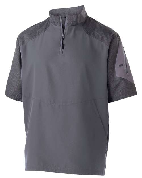 Holloway 229545 Unisex Raider Short Sleeve Quarter-Zip Pullover