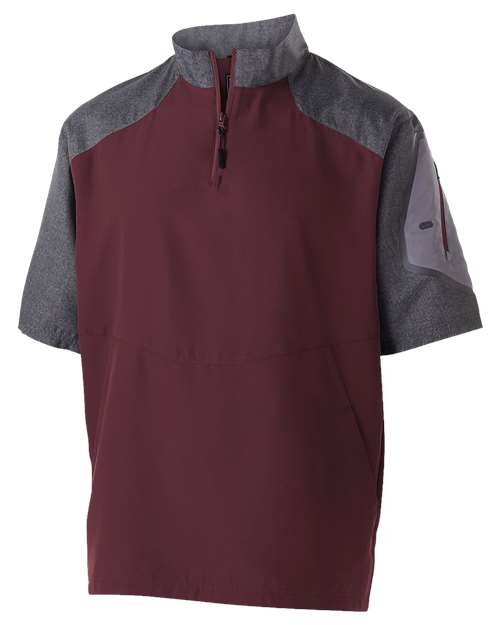 Holloway 229545 Unisex Raider Short Sleeve Quarter-Zip Pullover