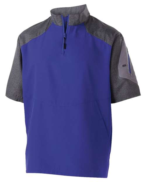 Holloway 229545 Unisex Raider Short Sleeve Quarter-Zip Pullover