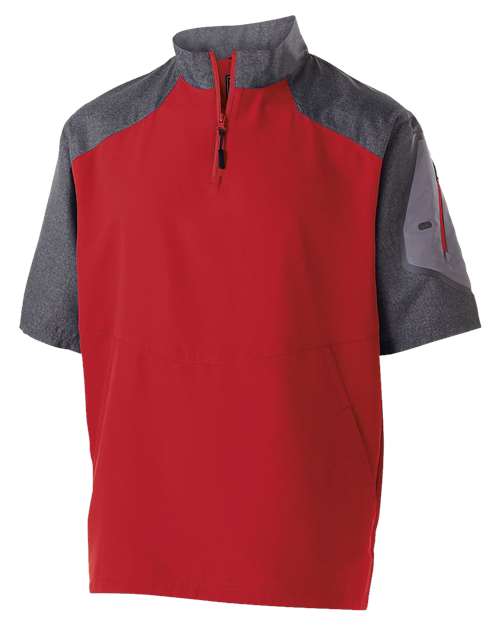 Holloway 229545 Unisex Raider Short Sleeve Quarter-Zip Pullover