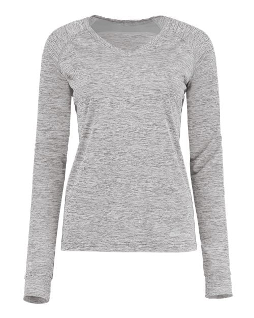 Holloway 222770 Women's Electrify CoolCore® Long Sleeve V-Neck T-Shirt
